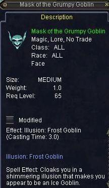 Mask of the Grumpy Goblin